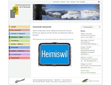 Tablet Screenshot of heimiswil.ch